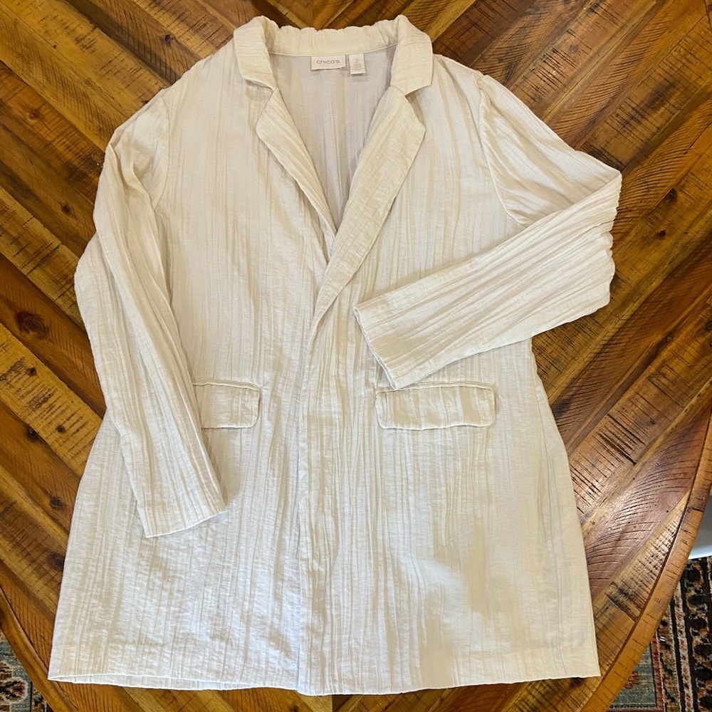 Chicos Cream Blazer
